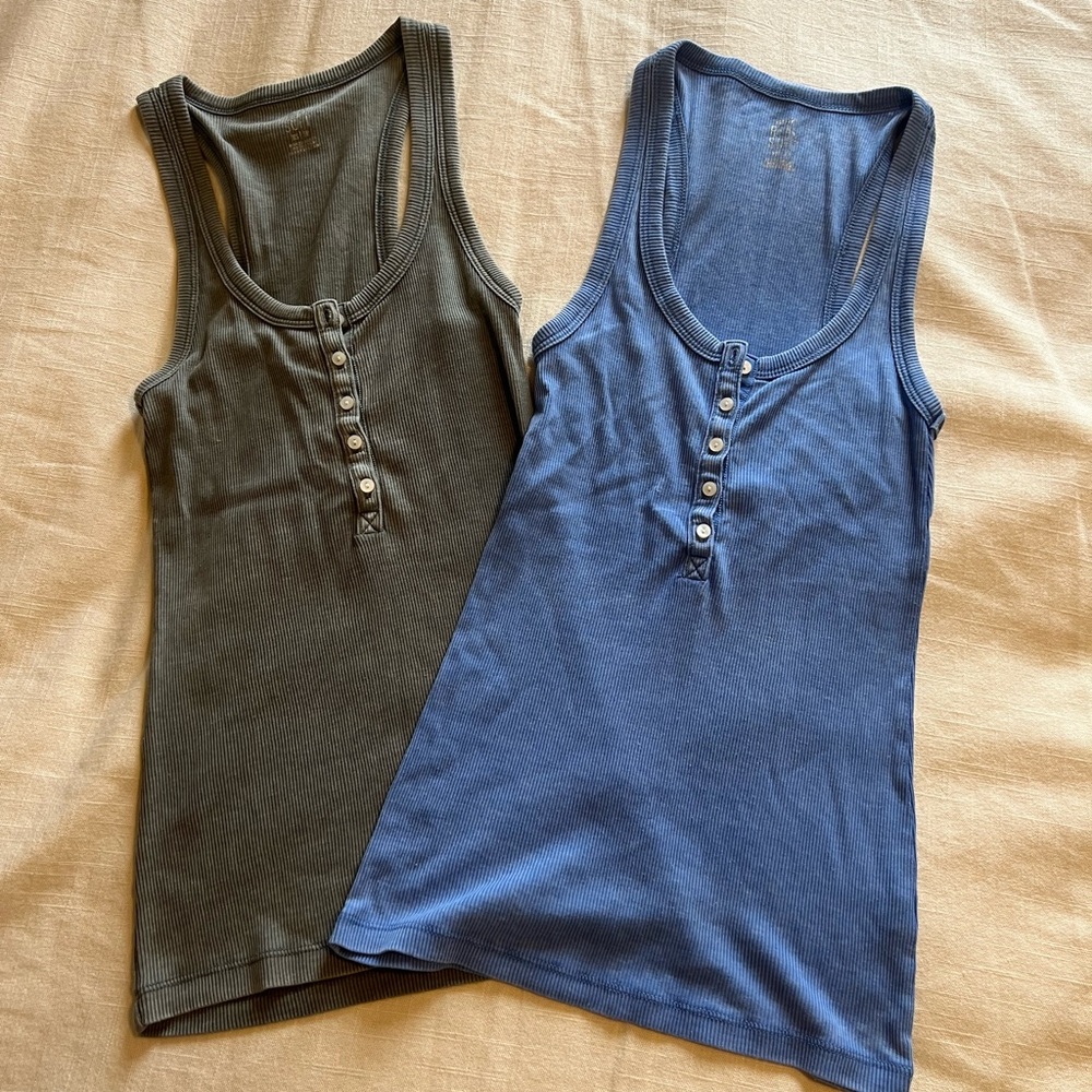 Aerie Real Soft Ribbed Tank Tops